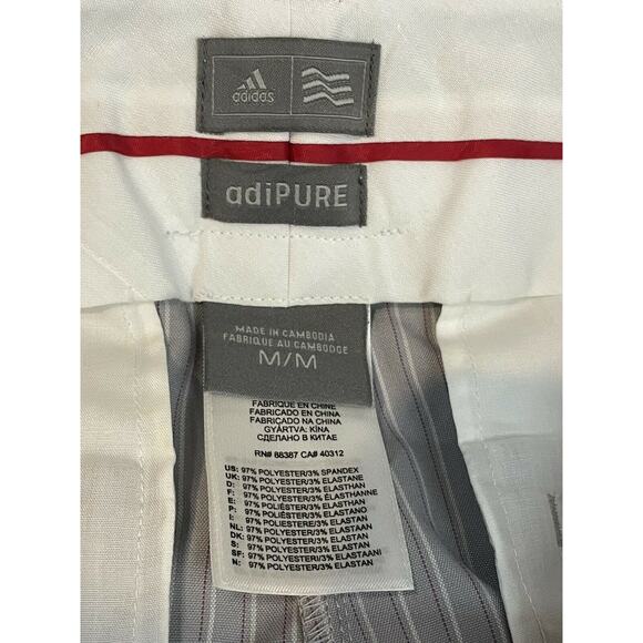 adidas adipure gray stripe pants size M - Picture 3 of 4